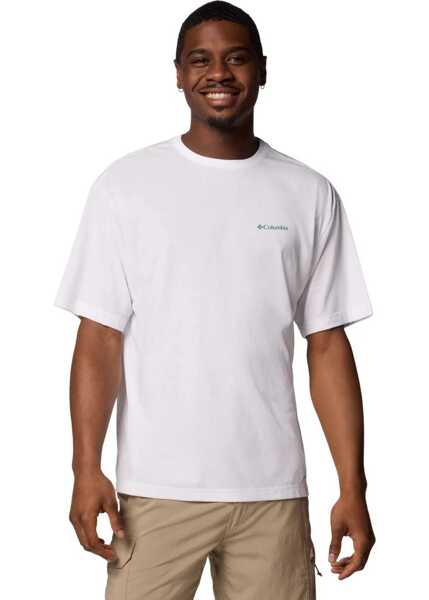 Tricouri Columbia Cedar Trail Back Graphic Tee White Barbati (BM 17086403) 1