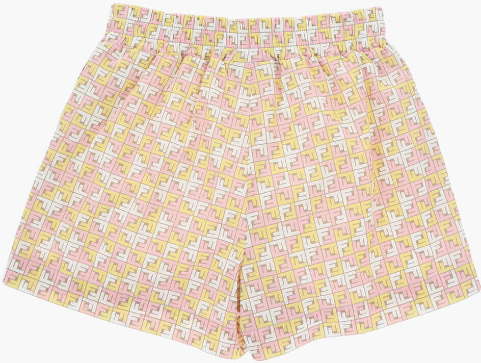 Pantaloni scurti Fendi All-Over Monogram Cotton Shorts Pink Baieti (BM 17086418) 3