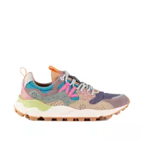 Sneakers Flower Mountain Yamano 3 Sneakers In Suede And Nylon Rose And Violet Femei