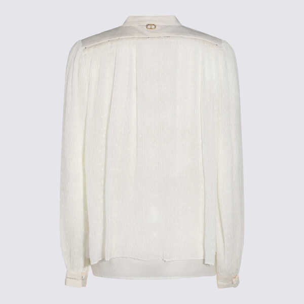 Topuri TWINSET Twinset White Top White Femei (BM 17088127) 2