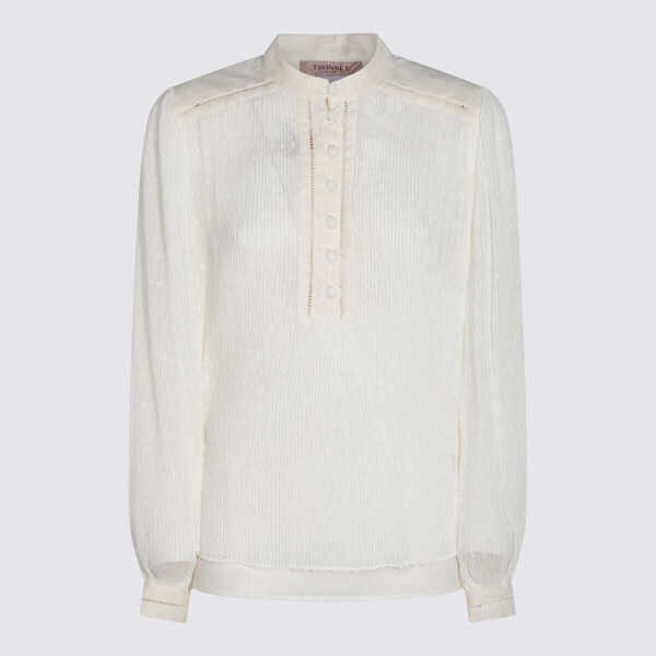 Topuri TWINSET Twinset White Top White Femei (BM 17088127) 1