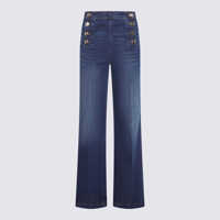 Blugi Twinset Blue Cotton Denim Jeans Femei