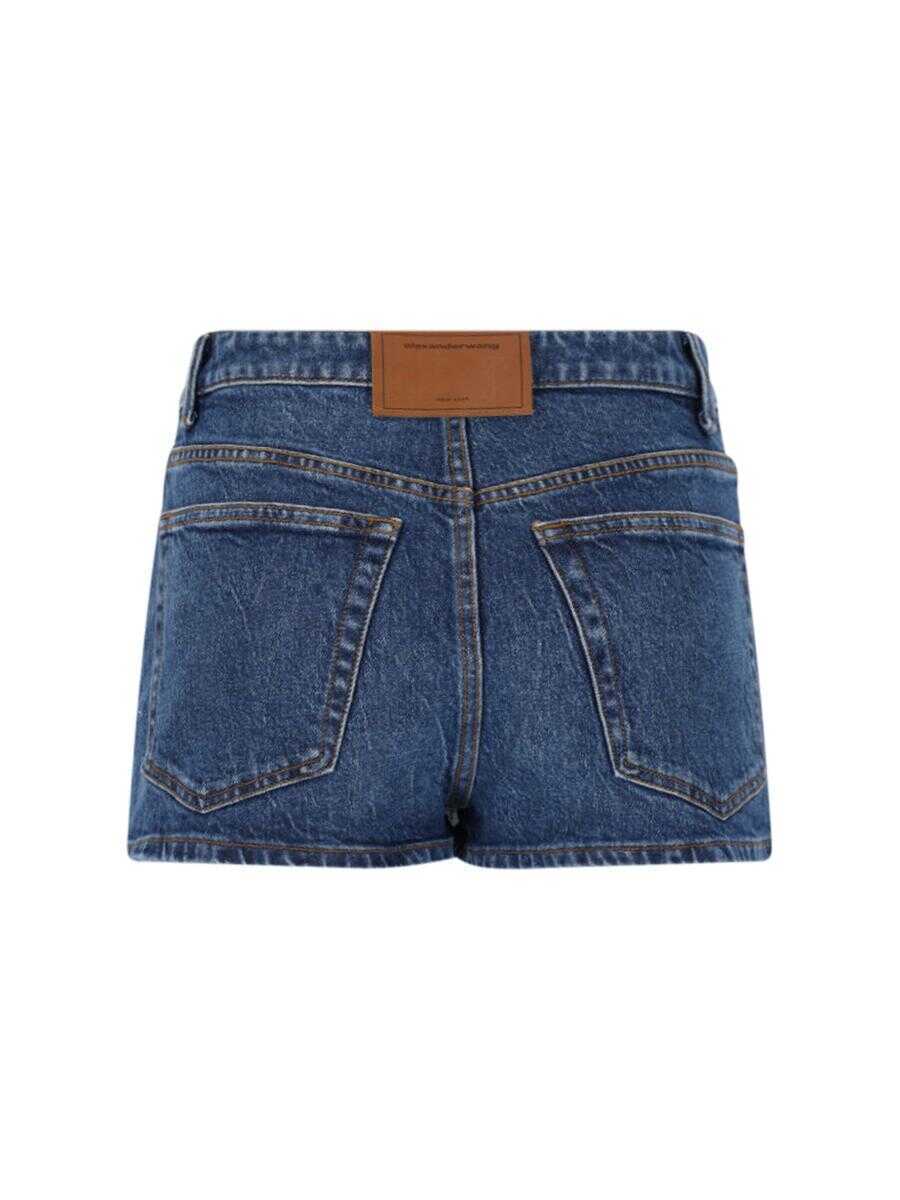 Pantaloni casual Alexander Wang Alexander Wang Denim Skort BLUE Femei (BM 17088730) 2