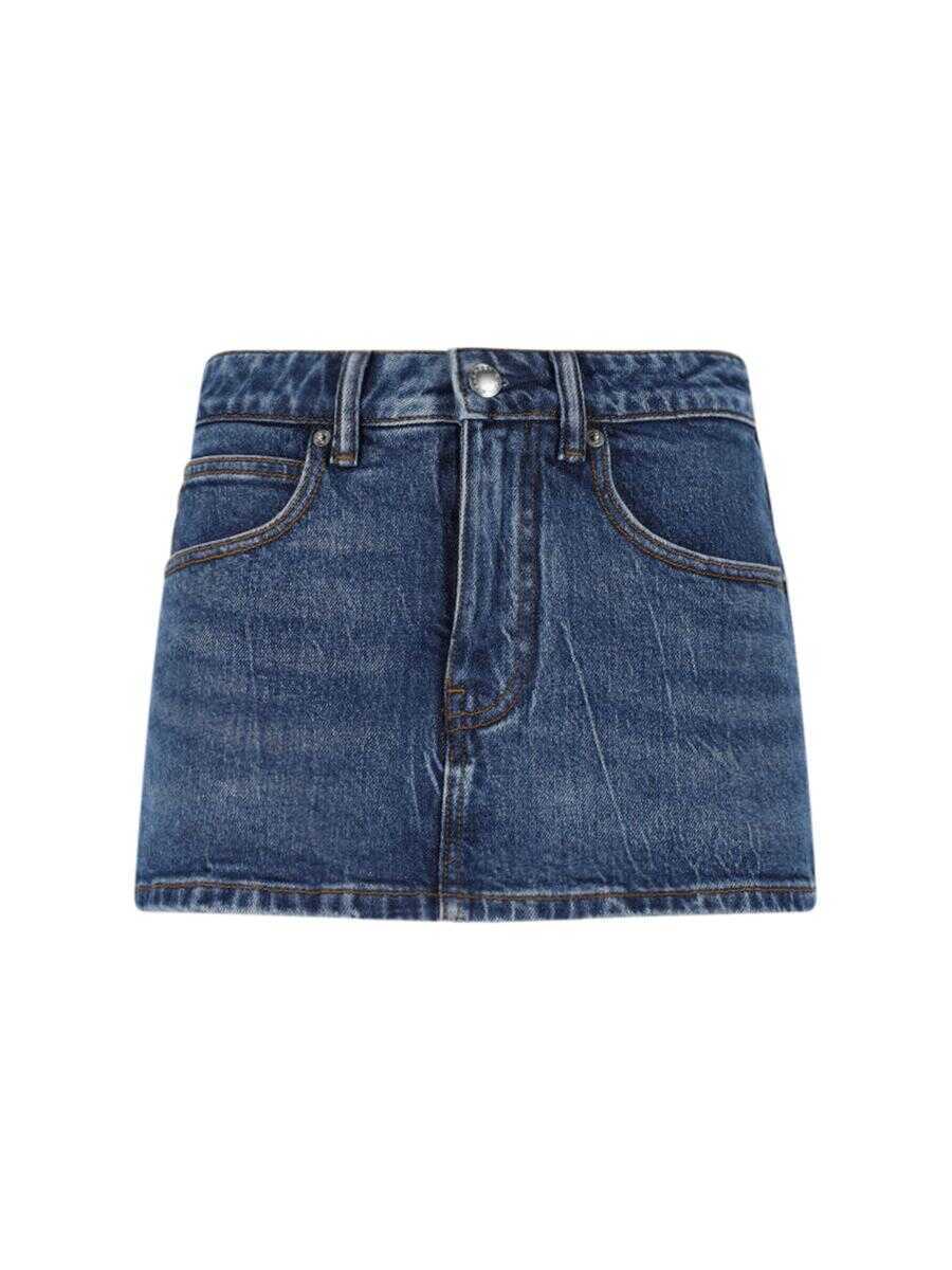 Pantaloni casual Alexander Wang Alexander Wang Denim Skort BLUE Femei (BM 17088730) 1