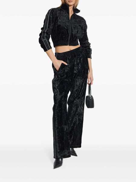 Geci Alexander Wang Alexander Wang Cropped Track Jacket W/Logo Webbing Black Femei (BM 17088754) 2