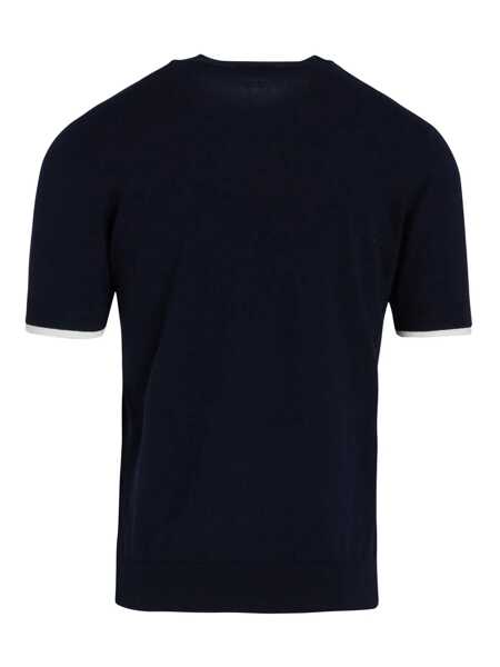Topuri Paolo Pecora Paolo Pecora T-Shirts BLUE Barbati (BM 17090110) 2