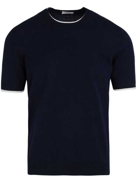 Topuri Paolo Pecora Paolo Pecora T-Shirts BLUE Barbati (BM 17090110) 1