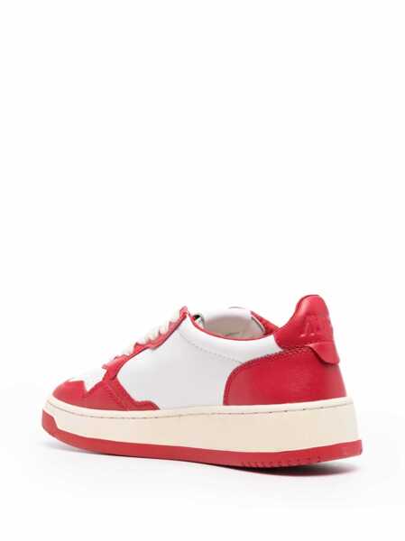 Sneakers AUTRY Autry Medalist Low Wom LT/LT WHT/RED Femei (BM 17090527) 3