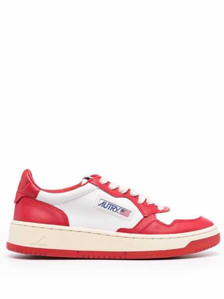 Sneakers AUTRY Autry Medalist Low Wom LT/LT WHT/RED Femei (BM 17090527) 1