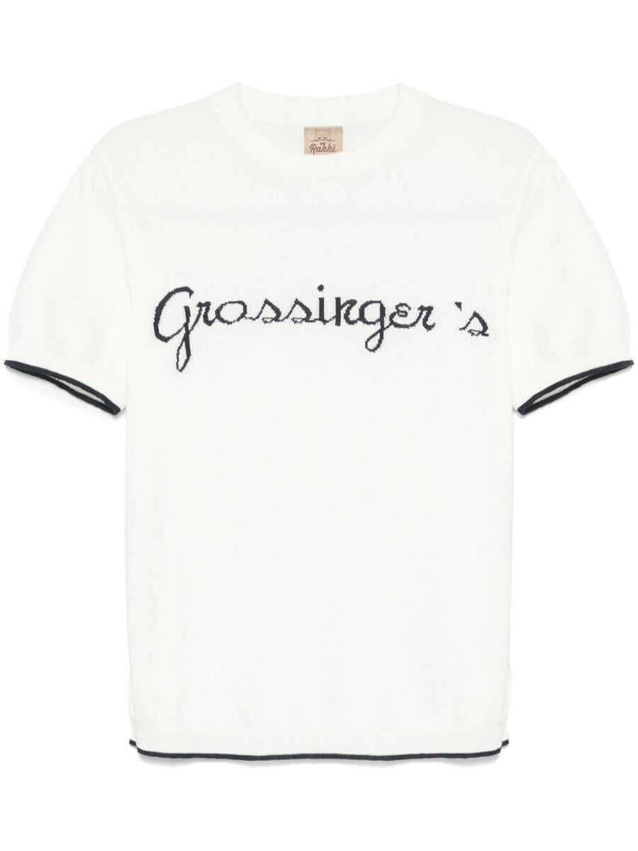 Tricouri RAKKI Rakk GrossingerS T-Shirt In Knitted Cotton WHITE Barbati (BM 17092207) 1
