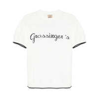 Tricouri Rakkì Grossinger'S T-Shirt In Knitted Cotton Barbati