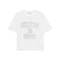 Tricouri Golden Goose Logo-Print T-Shirt Femei