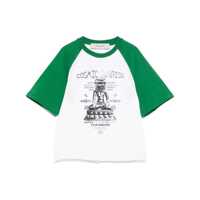 Tricouri Golden Goose Contrasting-Sleeve T-Shirt Femei