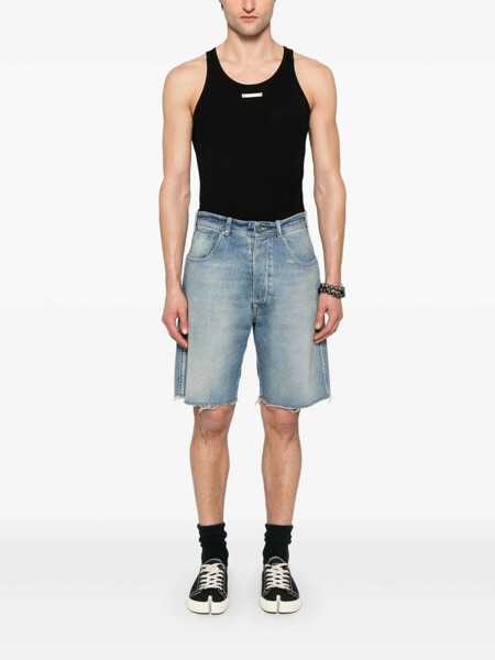 Pantaloni scurti Maison Margiela Maison Margiela Cut-Off Denim Shorts BLUE Barbati (BM 17095048) 2