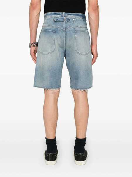 Pantaloni scurti Maison Margiela Maison Margiela Cut-Off Denim Shorts BLUE Barbati (BM 17095048) 4