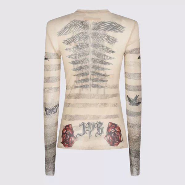 Topuri Jean Paul Gaultier Jean Paul Gaultier Ecru Top ECRU/BLACK/RED Femei (BM 17095531) 2