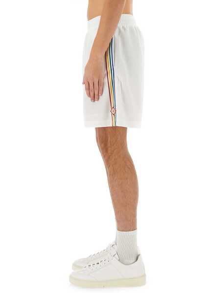 Pantaloni scurti Casablanca Jacquard Monogram Football Shorts WHITE Barbati (BM 17096258) 4