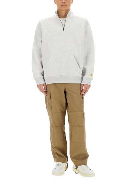 Bluze de trening Carhartt Half Zipper Sweatshirt GREY Barbati (BM 17096354) 2