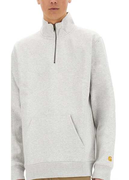 Bluze de trening Carhartt Half Zipper Sweatshirt GREY Barbati (BM 17096354) 4