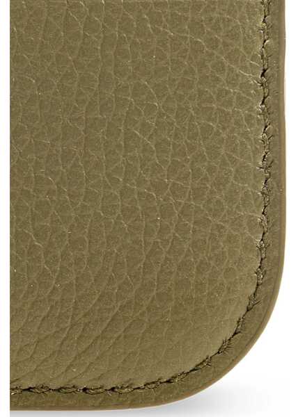 Portofele Alexander McQueen Leather Card Holder MILITARY GREEN Femei (BM 17096648) 4