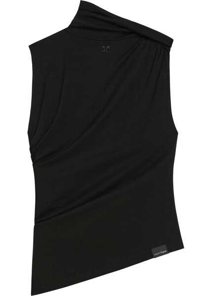 Bluze COURRGES Top Twisted BLACK Femei (BM 17096651) 1