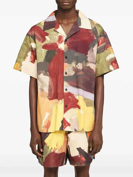 Camasi casual JW Anderson Abstract Print Shirt MULTICOLOUR Barbati (BM 17096762) 3