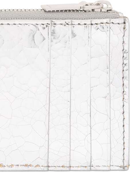 Portofele Alexander McQueen Card Holder With Logo SILVER Femei (BM 17096768) 3