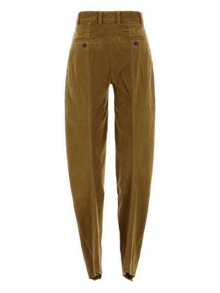 Pantaloni casual Y/PROJECT Y/Project Pants Brown Femei (BM 17097265) 2