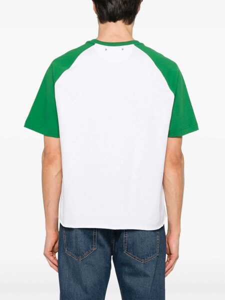 Tricouri Golden Goose Golden Goose MS Nam T-Shirt OPTIC WHITE/ABUNDANT GREEN/BLACK Barbati (BM 17099200) 3
