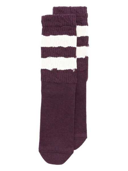 Sosete Golden Goose Golden Goose Distressed Socks NIGHTSHADE/ HERITAGE WHITE Femei (BM 17099209) 1