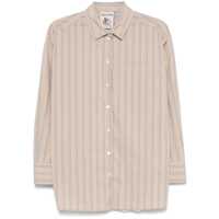 Camasi Semicouture Emma Striped Shirt With Lace Femei