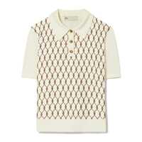 Tricouri Polo Tory Burch Silk Front Polo Femei