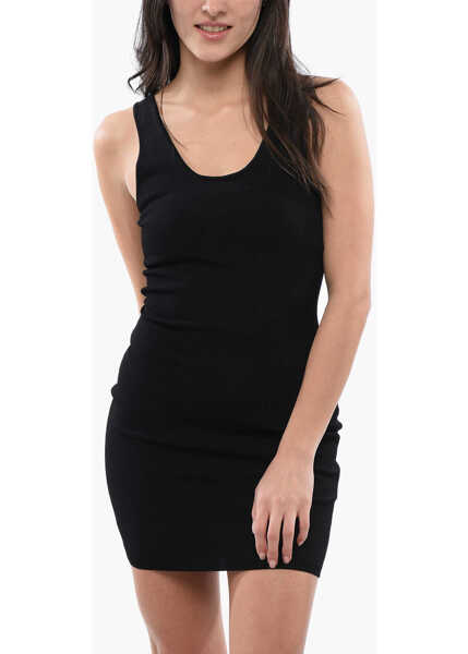 Rochii scurte DSQUARED2 Knitted Pixeled Icon Sheath Dress Black Femei (BM 17102081) 4