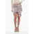 DSQUARED2 Bayadere Patterned Tie Knot Miniskirt Pink