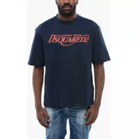 Tricouri Logo Print Loose Fit T-Shirt Barbati