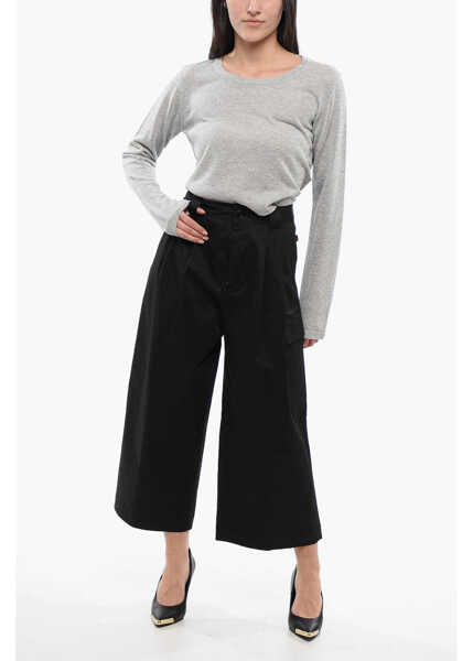 Pantaloni casual Woolrich Stretch Cotton Military Cargo Pants Black Femei (BM 17102522) 4