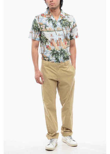 Pantaloni casual Woolrich High Waisted Chino Pants Beige Barbati (BM 17102537) 4