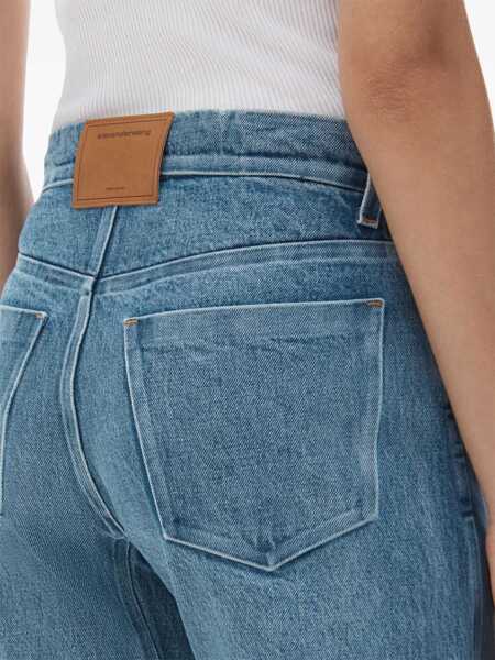 Blugi Alexander Wang Alexander Wang Low Rise Jeans BLUE Femei (BM 17103385) 5