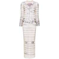 Rochii Jean Paul Gaultier Mesh Tatoo Mariner Long Dress Femei