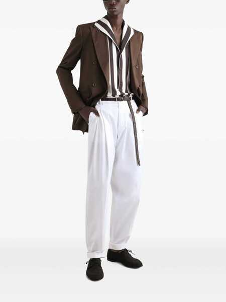 Pantaloni Dolce & Gabbana Dolce & Gabbana White Cotton Pants WHITE Barbati (BM 17107501) 2