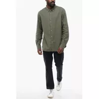 Camasi Woolrich pentru Barbati - Camasi casual Woolrich Button-Down Oxford Shirt Green Barbati (BM 17111132) - B-mall.ro