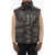 DSQUARED2 Eco-Leather Sleeveless Down Jacket Brown