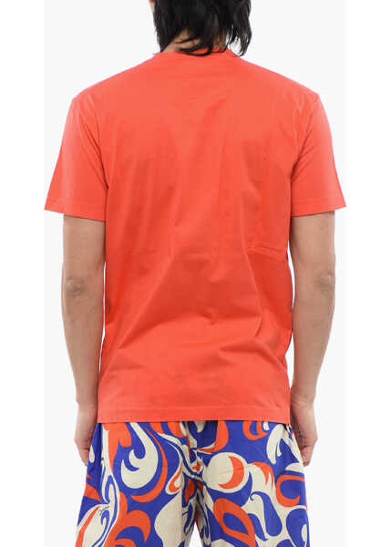 Tricouri DSQUARED2 Printed Icon T-Shirt Orange Barbati (BM 17111255) 2