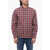 DSQUARED2 Checkered Canandian Burbs Shirt With Logo Print Red