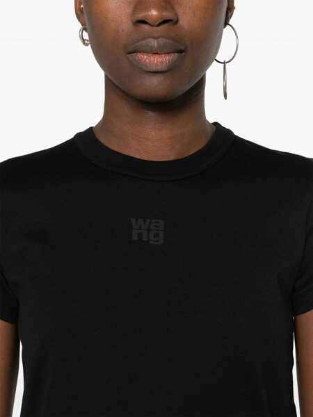 Tricouri Alexander Wang Logoed T-Shirt BLACK Femei (BM 17111612) 5