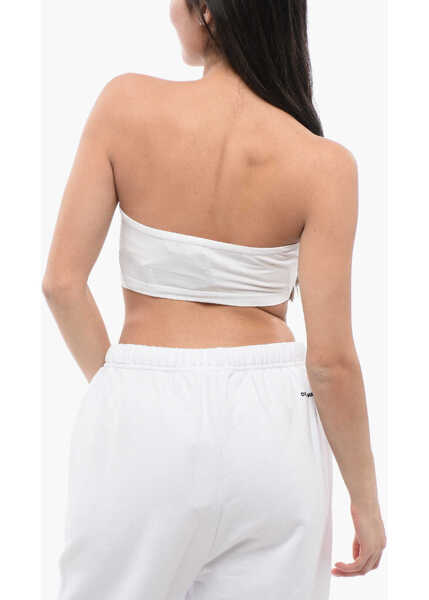 Bluze DSQUARED2 Printed Embroidered Icon Darling Tube Top White Femei (BM 17112137) 2