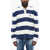DSQUARED2 Polo A Long-Sleeve A Striped Blue