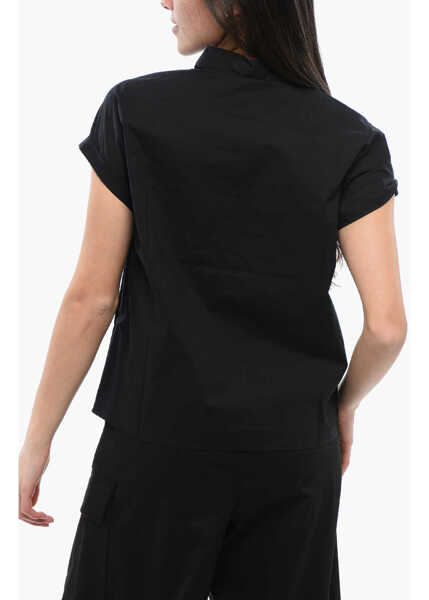 Bluze Woolrich Popeline Cotton Sleeveless Blouse Black Femei (BM 17112485) 2