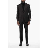 Costume Cc Collection Virgin Wool Right Pinstriped Suit Barbati