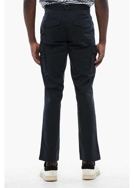 Pantaloni casual Woolrich Stretch Cotton Cargo Pants Blue Barbati (BM 17113007) 2